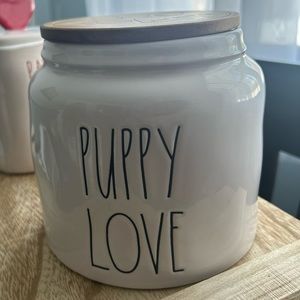 Rae Dunn Puppy Love Ceramic Canister